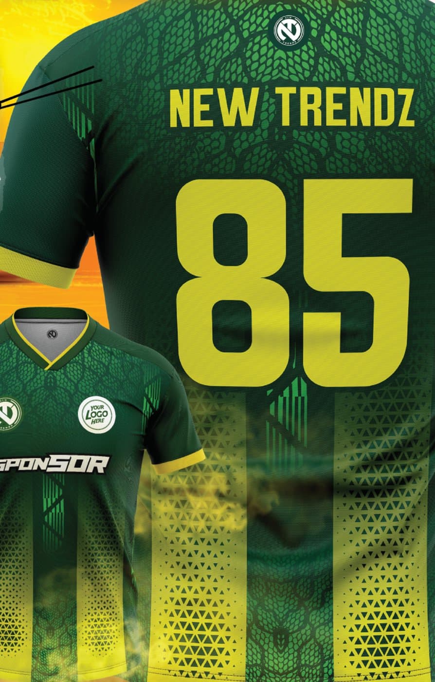 New Trendz custom sublimated replica jersey, number 85